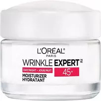 „L'Oreal Paris Wrinkle Expert 45+ Hydrating Day & Night“ drėkinamasis veido kremas nuo raukšlių, 50 ml