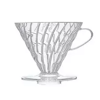 Skaidrus plastikinis lašintuvas Hario V60-03