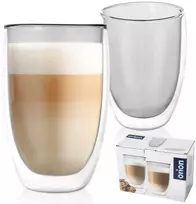 Orion Dvigubo stiklo termopuodeliai 460 ml, 2 vnt.