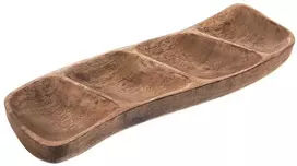 Orion Medinė padėklė užkandžiams MANGO 35x11 cm