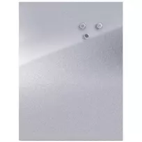 Magnetinė lenta užrašams INOX + 3 magnetai, 60x80 cm, ZELLER