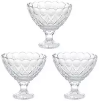 Excellent Houseware DIAMOND desertinis ledų puodelis, 3 vnt. x 200 ml