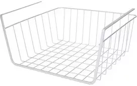 Storage Solutions Sandėliavimo sprendimai Pakabinamas vaisių krepšelis, metalinis, šviesiai pilkas, 30 x 25,5 x 14 cm