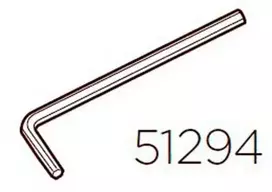 Thule šešiakampis raktas 3 mm