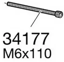Thule varžtas m6x110