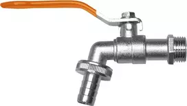 Čiaupas 3/4" išor.sr. su jungtim 3/4" žarnai Bradas