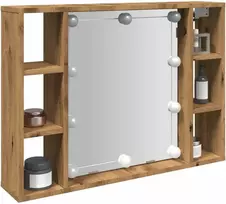 Veidrodinė spintelė su LED apšvietimu, artisano, 76x15x55cm