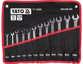 Yato Toya Sa Poland Terkšlinių raktų rinkinys | 8 - 19 mm | 12 vnt. (YT-16505)