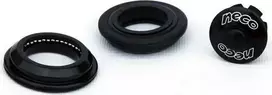 Neco Neco H 115 vairo ausinės 1 1/8" pusiau integruota plieninė juoda universali