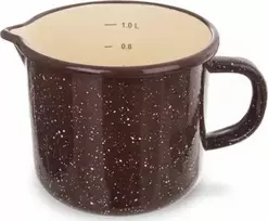 Orion Emaliuotas Puodelis 1,2 l Rudas su Matavimo