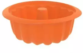 Orion Silikoninė Pyrago Forma su Kaminu 26 cm, Oranžinė