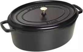 Zwilling Keptuvė - Staub Ovali Keptuvė 41cm 12L Ketaus Emalis Juoda