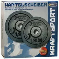 Best Sporting Lietiniai svoriai 2x1,25 kg, 30 mm