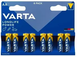 Elementai šarminiai Varta Longlife Power AA, 8 vnt