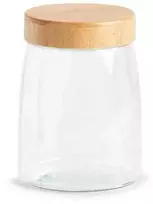 Zeller Stiklinis indas sandariu bambukiniu dangteliu, 1300 ml