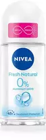 Nivea Fresh Natural 0% Roll On Dezodorantas, 50 ml