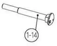 BuzzRack Važiuoklės varžtas M12x105mm