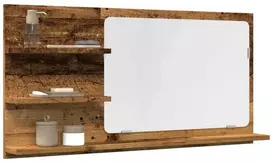 Veidrodinė vonios spintelė, medienos, 90x11x45cm, mediena