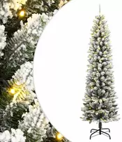Dirbtinė Kalėdų eglutė su 300 LED lempučių ir sniegu, 180cm