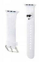 Karl Lagerfeld Watch 42/44/45/49mm 3D Rubber Choupette Head Strap White