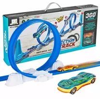 Malplay Žaislinė automobilių trasa su paleidimo įrenginiais ir 2 automobiliais 2 LOOP