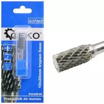 Geko Freza metalui Kieto Lydinio Cilindrinė 10x20mm Kotas 6mm
