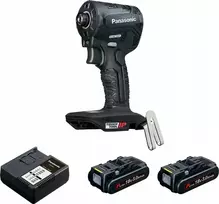 Panasonic Suktuvas - gręžtuvas smūginis 18V Panasonic EY1PD1 + kroviklis + 2 x aku 18 V / 3,0 Ah + systeiner