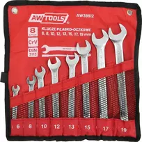 AW-Tools AWTOOLS RAKTŲ KOMPLEKTAS (ATVIRAS IR ŽIEDINIS) 8 vnt. / 6mm-19mm