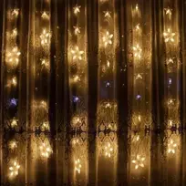 Užuolaida žvaigždutės 180 LED "Smart", šaltai/šiltai balta