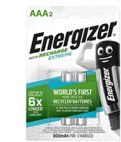 Įkraunami elementai ENERGIZER AAA, 800 mAh, 2 vnt.