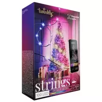 Kalėdinė girlianda Twinkly Candies 100 RGB LED USB- C, žalios spalvos laidas