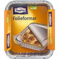 Toppits Folijos formelės su dangteliais 5 dl 12 vnt. DFP