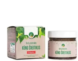 Ekologiškas beržų ekstrakto kūno šveitiklis Mėta, 430g