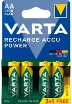 Varta Įkraunamos „Accu Power AA“ baterijos, 2100 mAh, 4 vnt. (3+1)