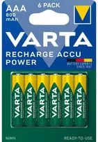 Varta Įkraunamos „Accu Power AAA“ baterijos, 800 mAh, 6 vnt.