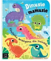 Aksjomat Knyga sensoryczna Dinusie i mamusie KS1051 – interaktyvi dinozaurų knygelė
