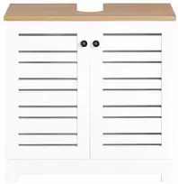 Sobuy Vanity Unit Vonios kambario baldai su 2 durimis BZR40-W