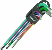Dedra eiabriauniai raktai rutulys extrailgi 1510mm rinkinys 9vnt S2