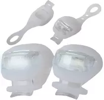 Dviračio lemputės 2 LED priekinės silikoninės