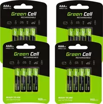 Green Cell Žalias Cell Bateria Įkraunama AAA / R03 950mAh 16 vnt.