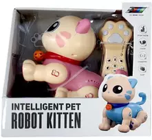 Interaktyvi Katė - Robotas su nuotoliniu valdymo pultu, rožinė
