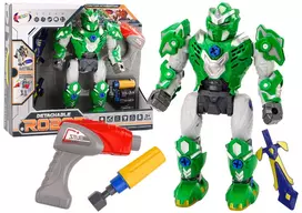 Lean Toys Robotas su gręžtuvu ir atsuktuvu, žalias, 36.5x24x12.5 cm