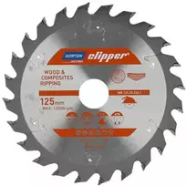 NORTON DISKINIS PJŪKLAS 125mm x 20mm x 24z MEDIENAI IR KOMPOZITAMS ATB (2,6 / 1,6)