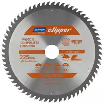 NORTON DISKINIS PJŪKLAS 225mm x 30mm x 64z MEDIENAI IR KOMPOZITAMS ATB (2,6 / 1,6)