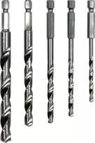 Grąžtas Toya Sa Poland Grąžtų rinkinys su Hex 6.3 mm (1/4") galu | HSS 4241 | 4 - 10 mm | 5 vnt. (21650)
