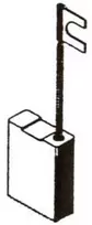 Haushalt Angliniai šepetėliai 30-06-011-H, 6,3 x 10 x 17 mm, 2 vnt