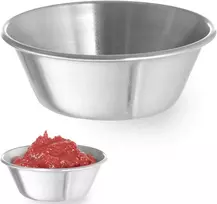 Ramekin dubuo, indas padažams ir dips, nerūdijančio plieno, skersmuo. 62 mm 12 vnt 45 ml - Hendi 400012
