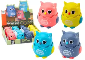 Lean Toys Žaislinė Pelėda su Frikciniu Varikliu, 4 Spalvų
