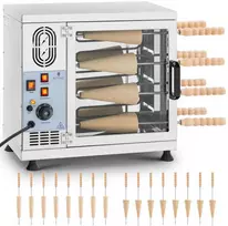 Royal Catering Vengriškų pyragų kepimo mašina trdelnik kurtosz 300C 3500W 230V