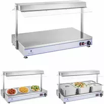 Royal Catering Elektrinės kaitlentės šildymo padėklas kompaktiškas 3 halogeninės lempos 1550W 230V